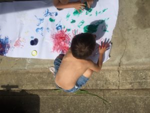 finger painting for preschoolers