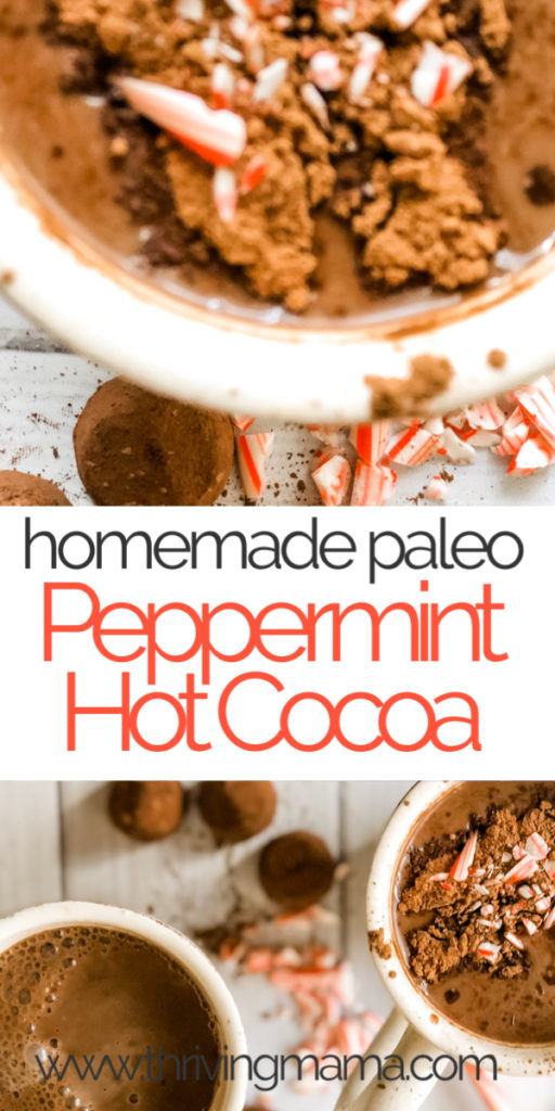 Healthy peppermint hot chocolate recipe