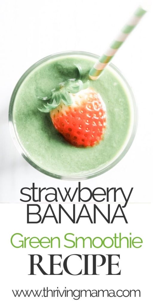 strawberry banana green smoothie recipe